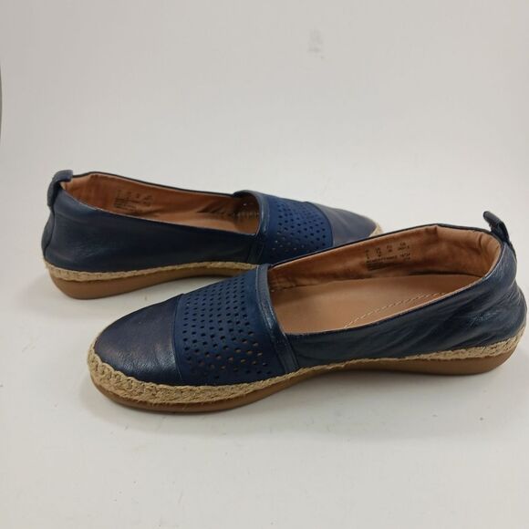 Clarks Artisan Women's Reeney Helen Slip On Espadrilles Comfort w/ Juit Blue 7.5 - Picture 3 of 10